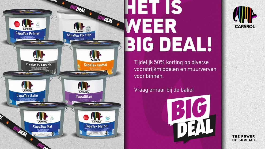 Big Deal actie Caparol