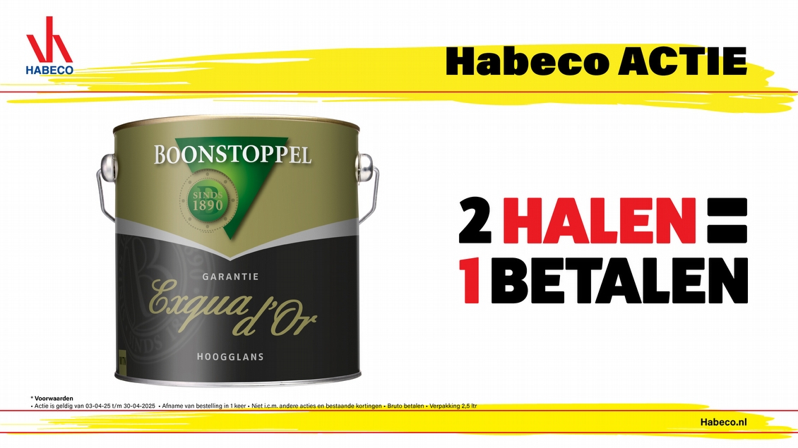 Boonstoppel Exqua d'Or Hoogglans | 2 halen → 1 betalen