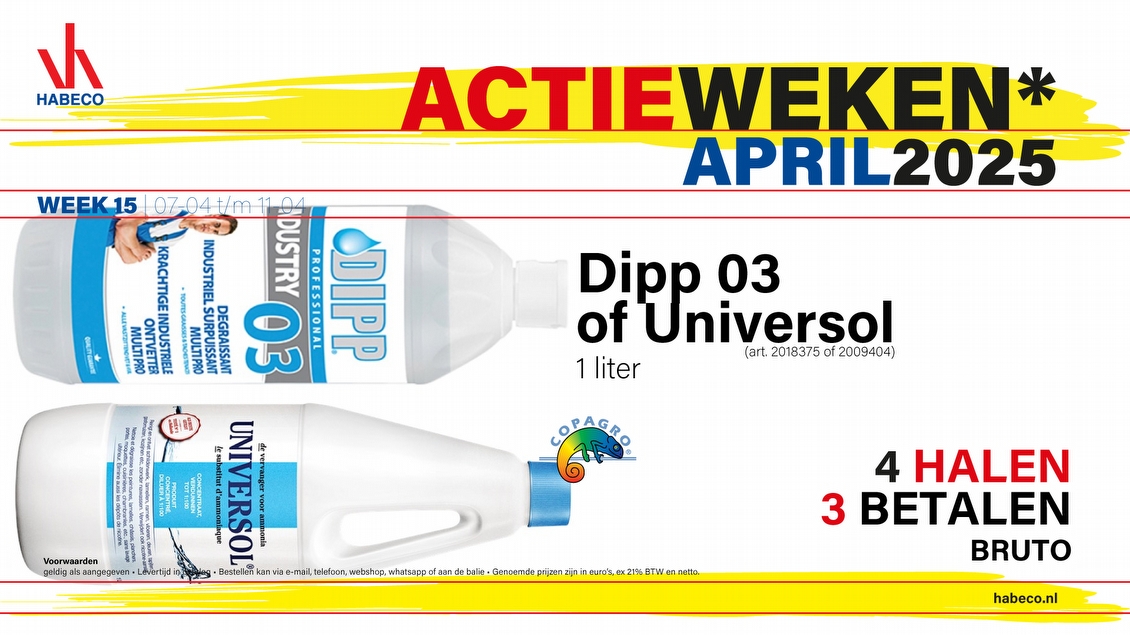 Actieweek 15 | Dipp 03 of Universol