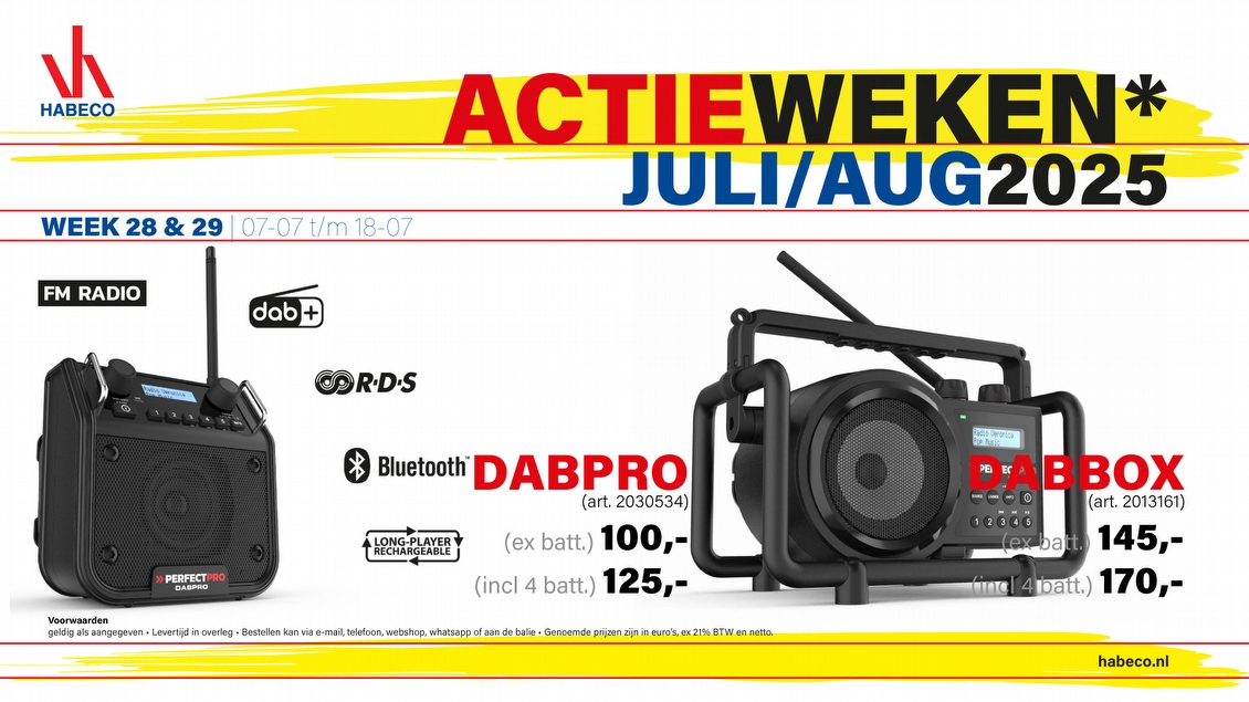 Actieweek 28 & 29 | DABPRO en DABBOX