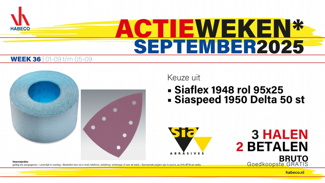 Actieweek 36 | Siaflex en Siaspeed