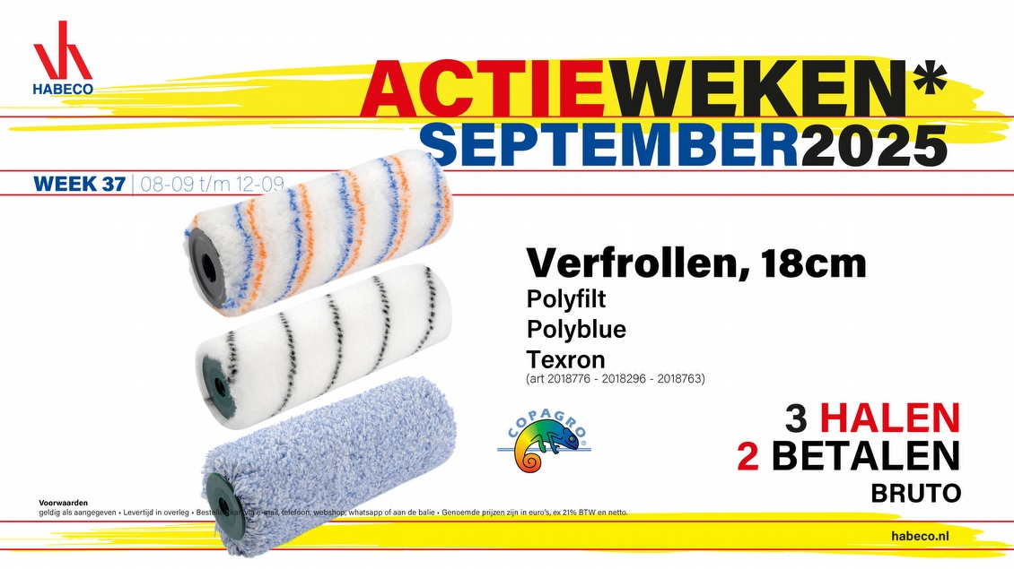 Actieweek 37 | Verfrollen