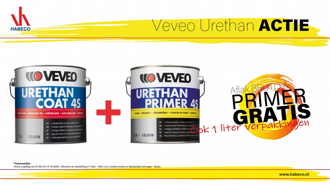 Veveo Urethan coat 4S HG met GRATIS primer