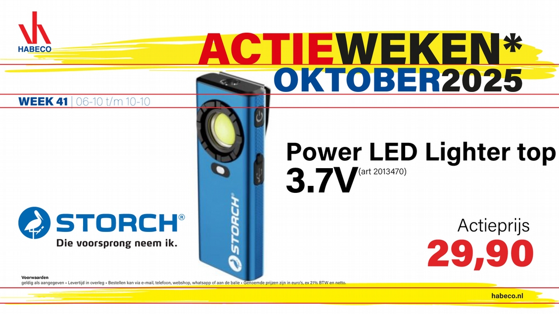 Actieweek 41 | Storch LED lighter