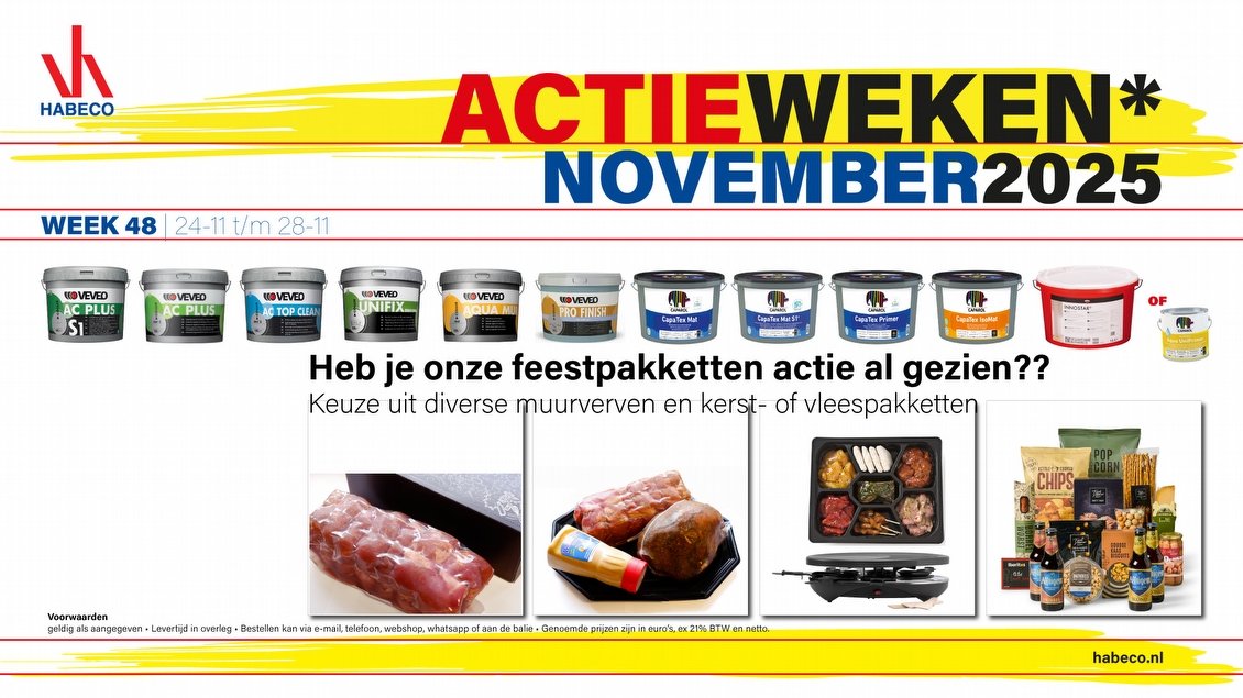 Actieweek 48 | Heb je onze feestpakketten al gezien?