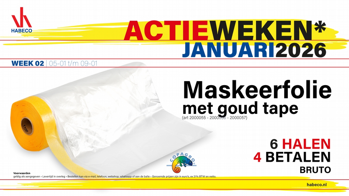 Actieweek 02 | Maskeerfolie met goud tape