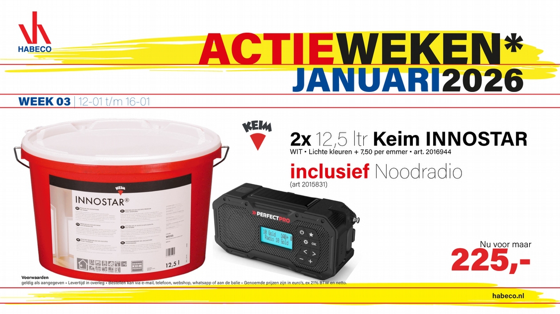 Actieweek 03 | Keim INNOSTAR + noodradio