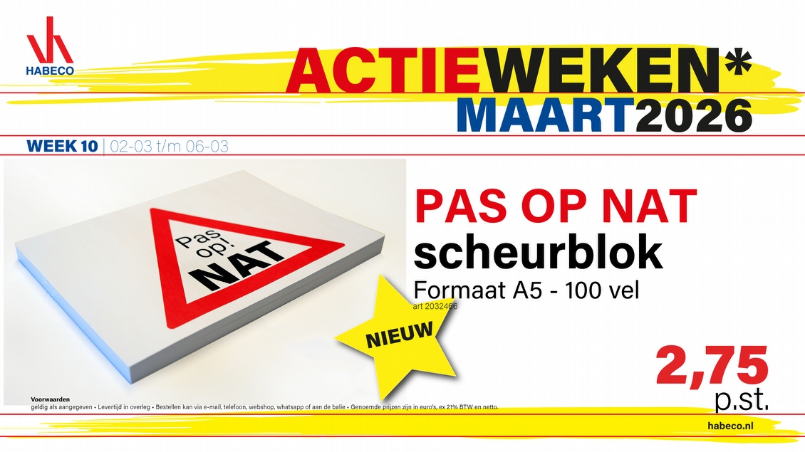 Actieweek 10 | Pas op nat!