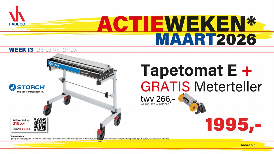 Actieweek 13 | Tapetomat E 110