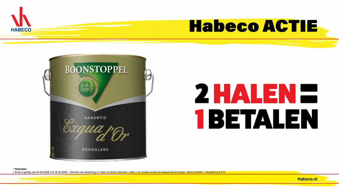 Boonstoppel Exqua d'Or Hoogglans | 2 halen → 1 betalen