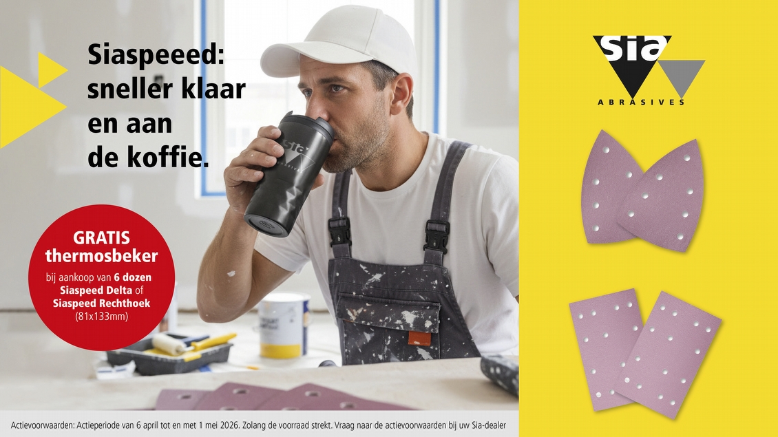 SIA schuurpapier met GRATIS thermosbeker